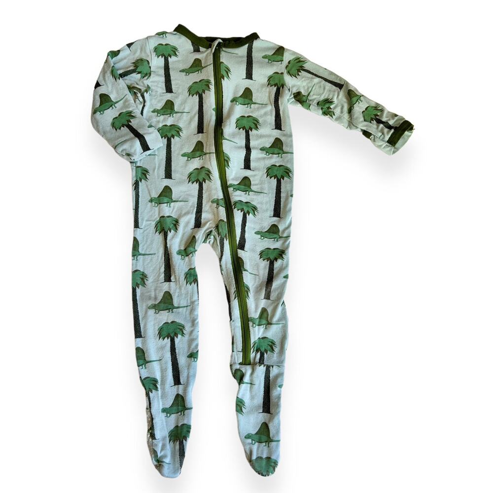 Kickee Pants Dinosaur Bamboo Zipper Sleeper 6-9m Baby